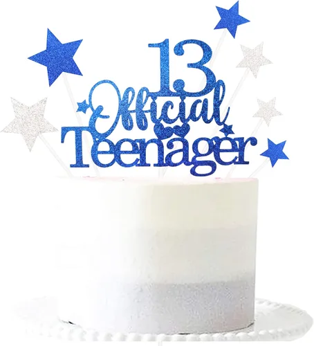 Miniatura 18 de Decoración brillante para tarta de primer cumpleaños feliz con estrella, adornos personalizados para tarta de 1 cumpleaños, decoraciones de fiesta