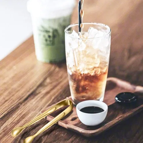 Miniatura 3 de Paquete de 10 pinzas pequeñas de hielo para azúcar, mini pinzas de acero inoxidable para servir aperitivos, para fiestas, café, té, vino, cocina
