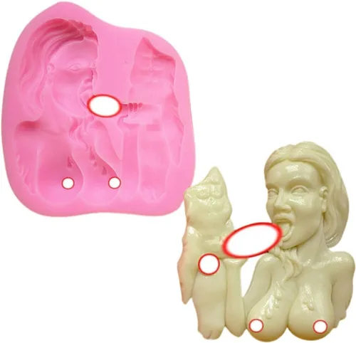 BTBS - Moldes de silicona o moldes de plástico para adultos traviesos para el día de San Valentín, moldes sexuales eróticos (molde para adultos #1)