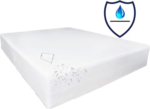 Miniatura 3 de Mielmoon Protector impermeable de alta calidad para colchón de 360°, ultra suave, con cremallera, sin vinilo, transpirable, tacto silencioso
