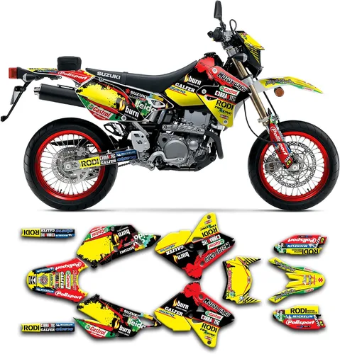 Miniatura 28 de Kit de calcomanías personalizadas para Suzuki DRZ400 E / DRZ400 Enduro / DRZ400E / DR-Z400E / DRZ400 EN 1999-2024, SZDRSE9919003-KO