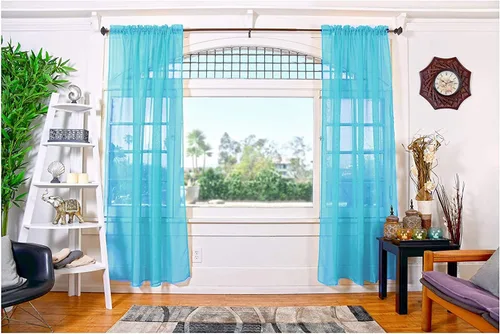 Miniatura 32 de All American Collection - cortinas Doli transparentes, 2 unidades Blanco