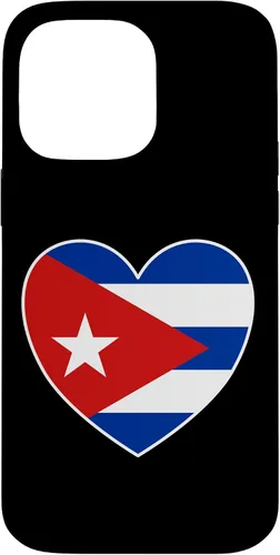 Miniatura 21 de iPhone 13 Pro Max I Heart Cuba - Divertida funda con bandera cubana