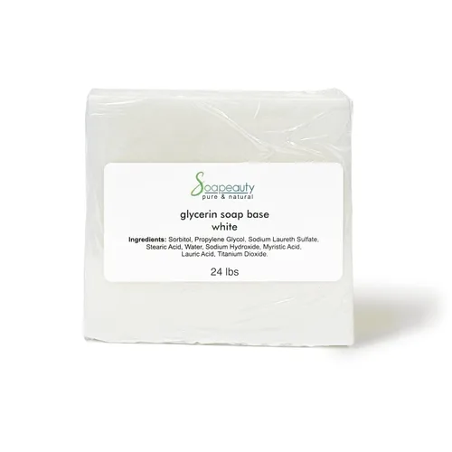 Soapeauty Base de jabón de glicerina blanca para derretir y verter | Base de jabón a base de vegetales para pieles sensibles | Fabricación de jabón