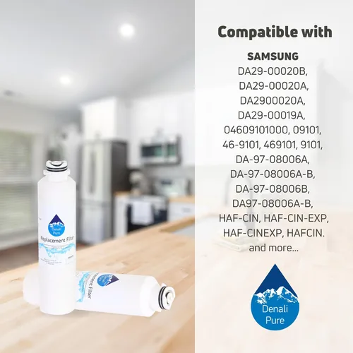 Miniatura 8 de Paquete de 2 filtros de agua de repuesto para refrigerador Samsung DA29-00019A - Compatible con cartucho de filtro de agua para refrigerador Samsung