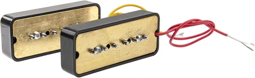 Miniatura 4 de P90 - Juego de pastillas de bobina simple para puente y cuello, compatible con piezas de guitarra eléctrica (negro)