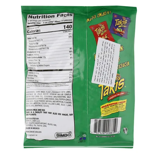 Miniatura 2 de TAKIS - Caja de chips de tortilla crujientes y crujientes con 6 bolsas de 4 onzas
