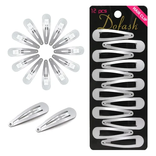 Miniatura 4 de Dofash 12 pinzas para el pelo a presión para mujer, antideslizantes y de metal, clips pequeños de 2.0 in de 2 pulgadas para cabello fino y fino