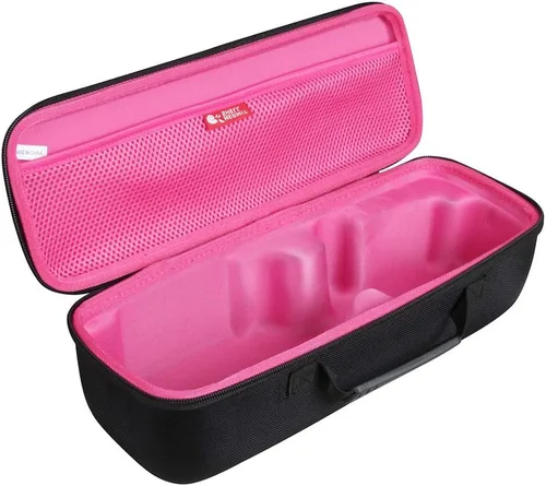 Miniatura 3 de Hermitshell Estuche de viaje para secador de pelo Revlon/Umeely de un solo paso y cepillo de aire caliente voluminizador (negro+rojo ciruela)