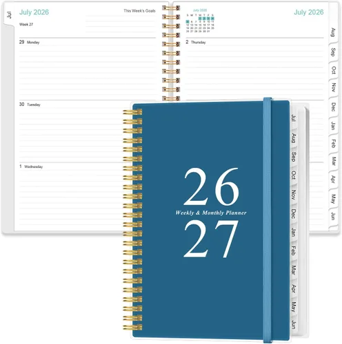 Miniatura 10 de Agenda de bolsillo/calendario 2026 - Agenda 2026 de enero de 2026 a diciembre de 2026, agenda 2026 con 12 pestañas, encuadernación de doble alambre