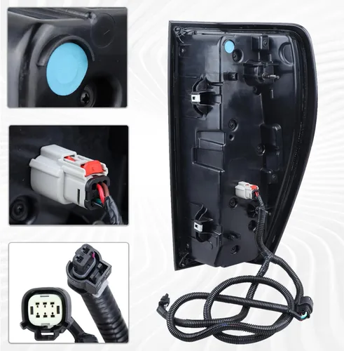 Miniatura 5 de Conjunto de Lámpara Trasera Tipo LED Compatible con GMC Sierra 1500/2500 HD/3500 HD 2019-2023 (solo con modelos de Luz Trasera LED de Fábrica) Lado
