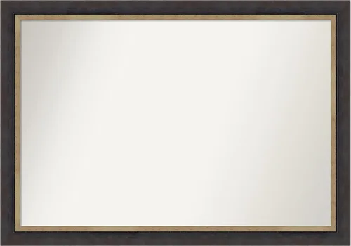 Miniatura 38 de Amanti Art Espejo personalizado, espejo de baño negro Astor, espejo de pared o espejo de tocador de baño sobre el fregadero (25 x 25 pulgadas)