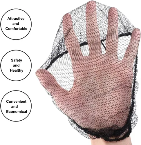 Miniatura 5 de 200 Pcs Disposable Honeycomb Beard Nets Breathable Food Service Beard Cover