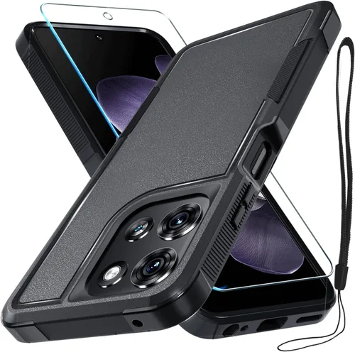 Miniatura 15 de Funda compatible con Moto G 5G 2024, cuerpo completo, resistente, resistente, a prueba de golpes, con correa de cordón, protector de pantalla