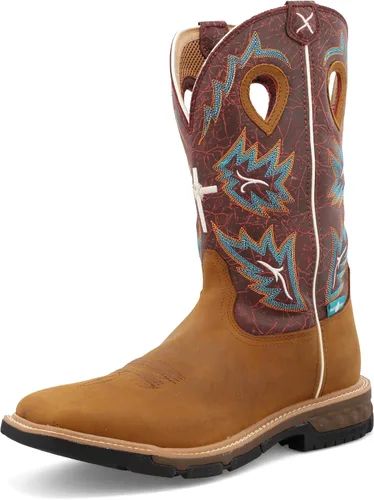 Miniatura 12 de Twisted X Mens 12" Pull On Soft Toe Western Work Boot
