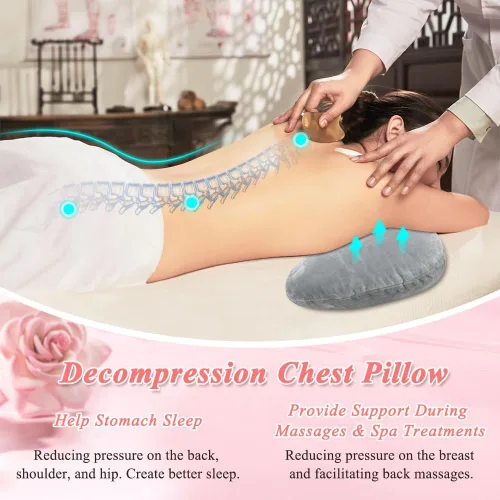 Miniatura 2 de KAAMOS Almohada de pecho para mesa de masaje, almohada de masaje para dormir, masaje de cuña, almohada de pecho para dormir boca abajo almohada