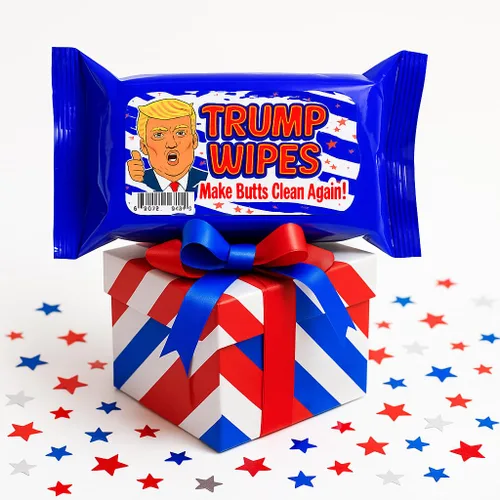 Miniatura 9 de Trump Wipes - Divertidas toallitas húmedas para adolescentes y adultos, fabricadas en Estados Unidos, tamaño de viaje