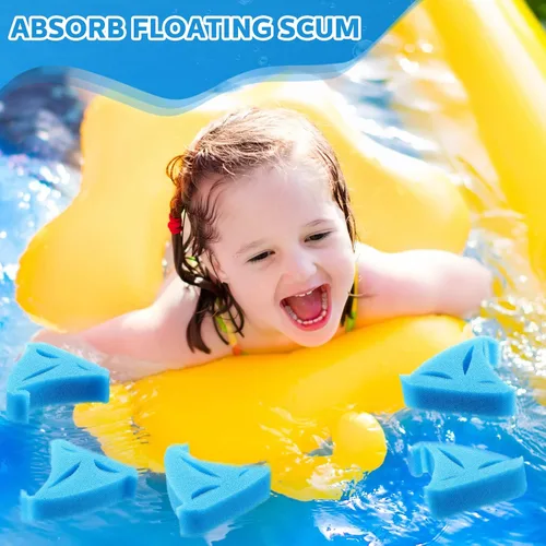 Miniatura 7 de Patelai Paquete de 40 esponjas absorbentes de aceite para bañera de hidromasaje, accesorios para spa, bañera, piscina al aire libre (estilo barco)