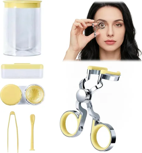 Miniatura 8 de Kit de ayuda portátil para lentes de contacto para principiantes con herramienta aplicadora y herramienta removedor de contacto para contactos