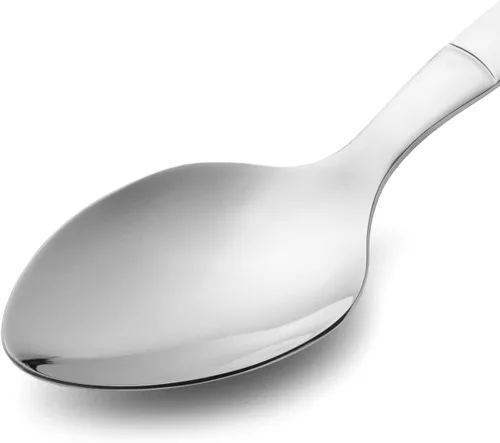 Miniatura 3 de ARCOS Cuchara de Mesa de Acero Inoxidable Nitrum de 8 Pulgadas y Hoja de 8.268 in. Utensilio muy útil para usar con sopas y caldos. Cuchara de acero