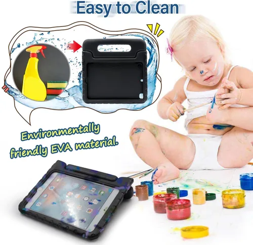 Miniatura 4 de LEFON Funda para niños a prueba de golpes para iPad mini 5/4/3/2/1, iPad mini de 4ª generación para niños, con mango convertible, peso ligero, súper