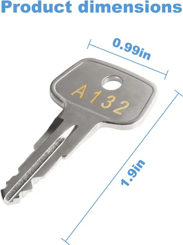 Miniatura 2 de A132 SKS - Llave para portaequipajes de techo, llave de repuesto Yakima, llaves de repuesto para esquí Yakima SKS, portaequipajes, portaequipajes