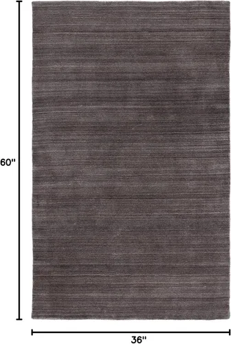 Miniatura 2 de SAFAVIEH Himalaya Collection - Alfombra decorativa, 3 x 5 pies, carbón, lana hecha a mano, ideal para zonas de alto tráfico en entrada, sala