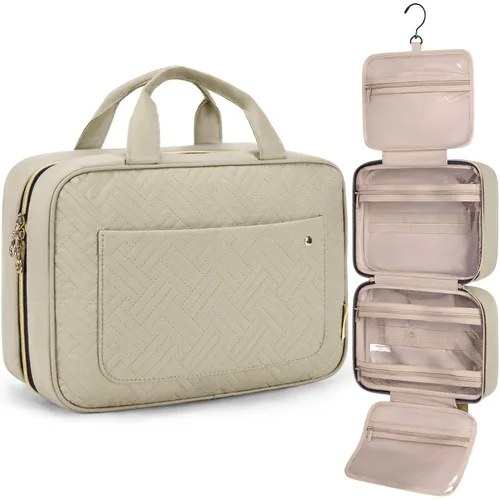 Miniatura 26 de Bolsa de viaje con gancho para colgar, resistente al agua, organizador de cosméticos, bolsa de viaje para accesorios, champú, contenedor