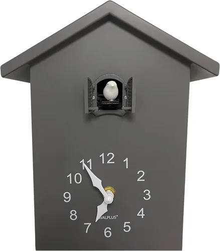 Miniatura 3 de WALPLUS Reloj de cuco moderno con diseño de pájaro que canta en la hora Coo Coo Coo Relojes de pared con péndulo de reloj de cuco de pájaro