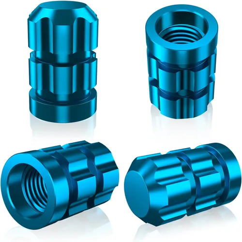 Tapones de vástago de válvula de neumático, paquete de 4 unidades, tapones de metal resistentes a la corrosión y a la decoloración, ajuste universal