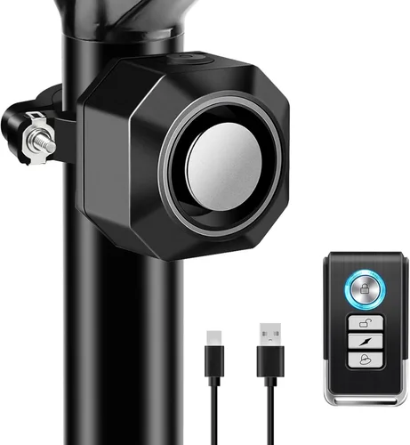 Miniatura 9 de NineLeaf Alarmas de bicicleta para bicicletas eléctricas, alarma de bicicleta con control remoto, alarma antirrobo de bicicleta de 110 dB, sistema