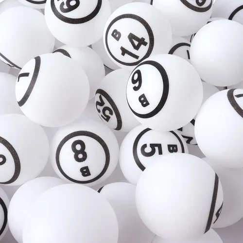 GSE Games & Sports Expert Bingo Balls - Ping Pong Size Balls for Large Bingo Cage, Bingo Calling Balls for Parties, Prize Raffles, Family Game Nights