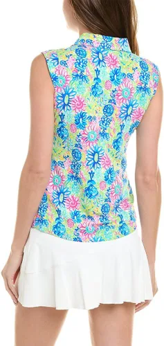 Miniatura 2 de IBKUL Athleisure Wear - Polo sin mangas con protección solar UPF 50+ Icefil Cooling Lilli Print 14488