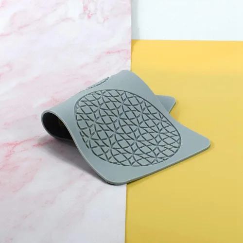 Miniatura 4 de TUKE Moldes de encaje para decoración de pasteles, moldes de silicona de hojas 3D para hornear moldes de gomitas, moldes de fondant de arcilla