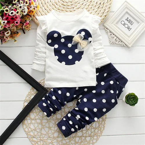 Miniatura 4 de Avidqueen Cute Toddler Baby Girls Clothes Set Long Sleeve T-Shirt and Pants Kids 2pcs Outfits