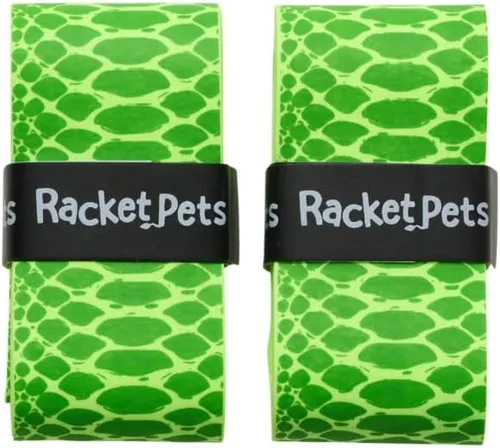 Racket Pets Raqueta de tenis para niños, cinta antideslizante de agarre de tenis con estampado animal para raquetas juveniles, divertido agarre de