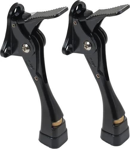 Miniatura 12 de HOME&I Tope de puerta de 4 pulgadas, tope de puerta de pedal manos libres con pie de goma ajustable, soporte de puerta resistente para el hogar