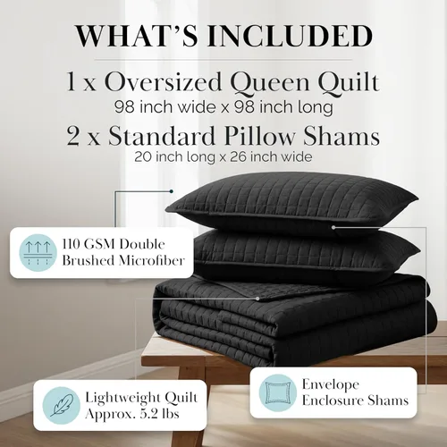 Miniatura 2 de Southshore Fine Living, Inc. Edredones, Juego de ropa de cama de edredón tamaño Queen/Full, Ropa de cama resistente a manchas y pelo de mascotas, 09