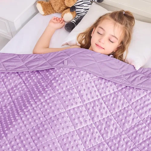 Miniatura 15 de yescool Manta de regazo con peso de 2 libras, manta de regazo pequeña, manta de regazo con peso, manta de regazo con calefacción de enfriamiento