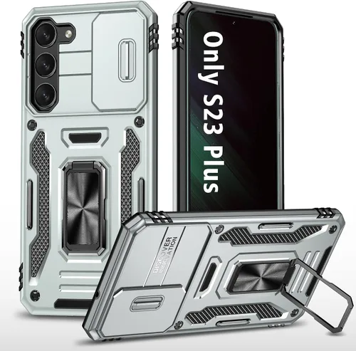 Miniatura 8 de ANGELAS - Funda a prueba de golpes para Samsung Galaxy S23 Plus, parachoques de silicona TPU con protección anticaídas, cubierta deslizante
