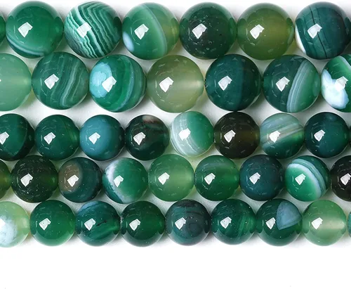 Miniatura 91 de 12MM 31 piezas de cuentas de cloisonné verdes, cuentas sueltas redondas para hacer joyas, pulseras DIY