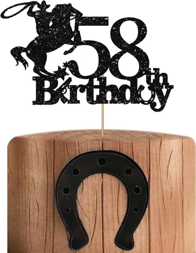 Miniatura 20 de Cowboy - Decoración para pastel de cumpleaños 40 para hombres, decoración de pastel de cumpleaños 40 para hombres, decoración de pastel