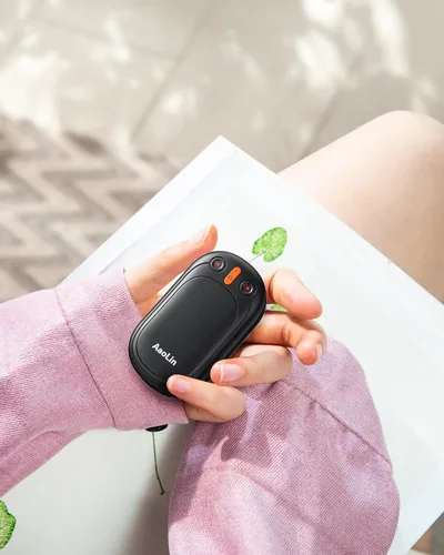 Miniatura 7 de AaoLin - Calentadores de manos recargables AI, paquete de 2 calentadores de manos eléctricos reutilizables, calefacción de 12 horas de duración