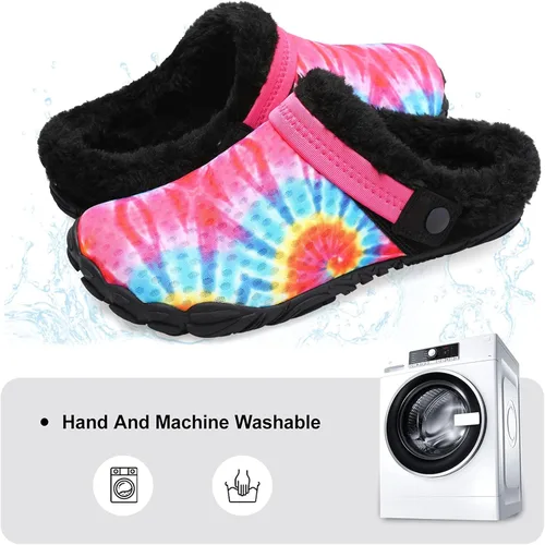 Miniatura 4 de Besroad - Pantuflas mullidas para mujer y hombre, esponjosas, cómodas, de espuma viscoelástica, para dormitorio
