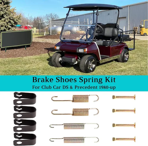 Miniatura 3 de 10L0L Kit de muelles de zapatas de freno para Club Car DS Precedent Golf Carts 1980-UP, reemplazar OEM # 1018163-01 1011466