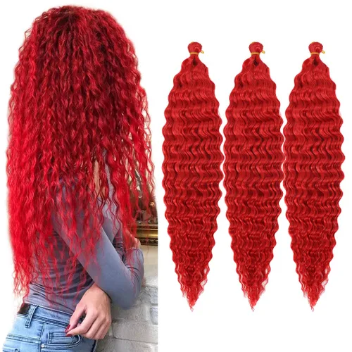 Miniatura 64 de 3 trenzas de ganchillo Passion Twist, cabello sintético preseparado para trenzar de 14 pulgadas, 3 paquetes de cabello trenzado pretrenzado
