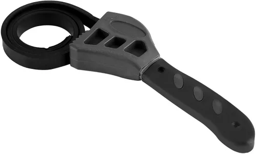 Miniatura 2 de Llave de correa de goma ajustable, 19.685 in, negro, abridor de tarros universal, Llave de filtro de aceite, Herramienta de reparación de automóviles