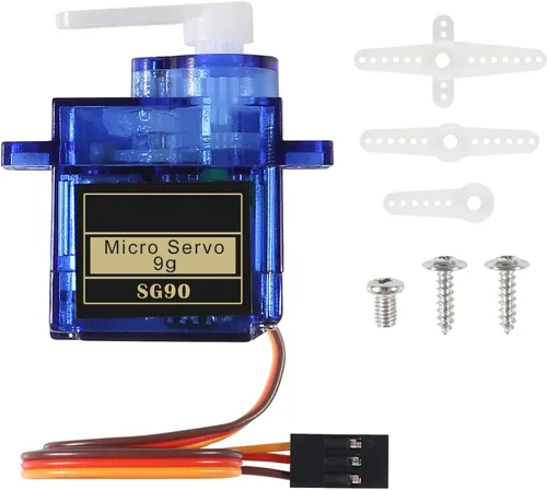Miniatura 3 de 2PCS SG90 0.32 oz Servo Motor Micro Servo Metal Geared Kit Mini Servos para RC Robot Helicóptero Avión Controles Coche Barco con Cable (SG90)
