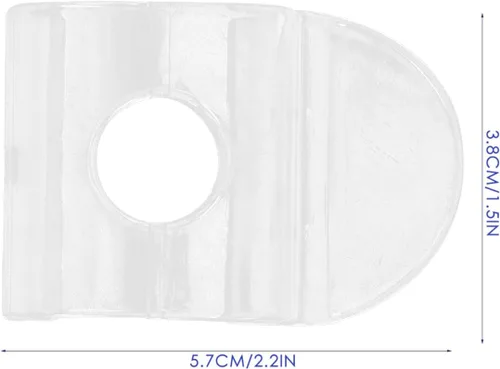 Miniatura 3 de DOITOOL Paquete de 4 tiradores de persiana enrollables transparentes para ventana, sin cordones, de fácil instalación, compatibles con la mayoría