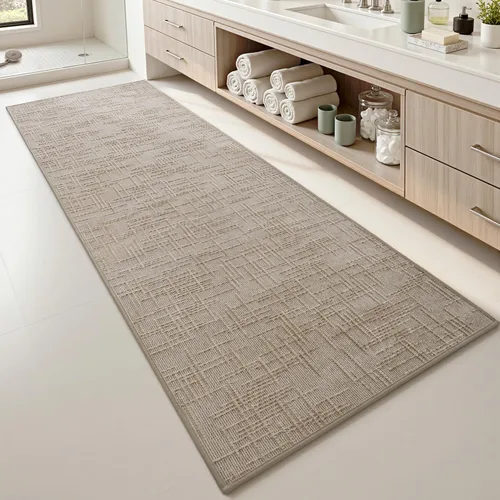 Miniatura 17 de AMOAMI Alfombra de Baño Antideslizante Súper Absorbente de Secado Rápido Alfombras de Baño para Piso de Baño Respaldo de Goma Lavable Alfombras